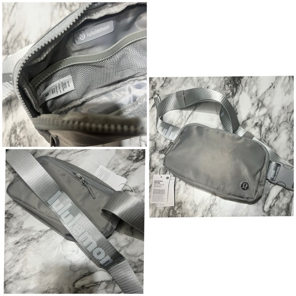 Lululemon Everywhere Silver Drop Belt Bag New NWT RARE letters on belt - Picture 3 of 8